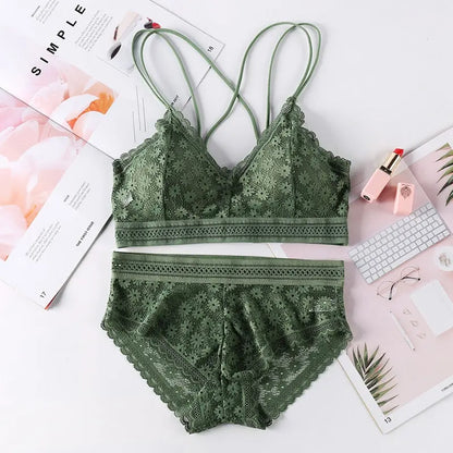 The Flower that Resembles You Bra Sets Fenland Clothes Store Lingerie & Intimates
