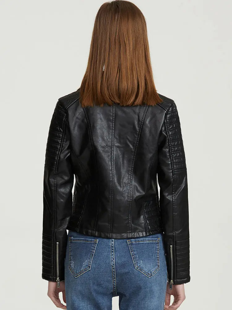 Black Leather Jacket Lacy0301 Leather Jackets