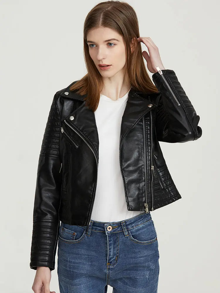 Black Leather Jacket Lacy0301 Leather Jackets