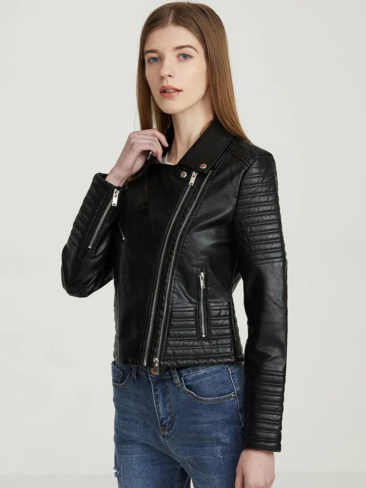 Black Leather Jacket Lacy0301 Leather Jackets