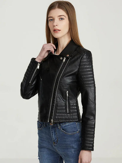 Black Leather Jacket Lacy0301 Leather Jackets