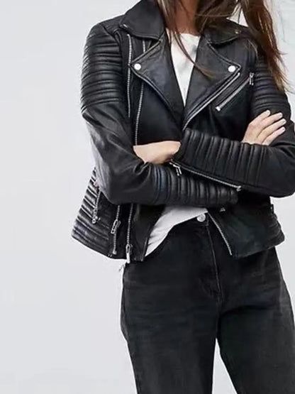 Black Leather Jacket Lacy0301 Leather Jackets
