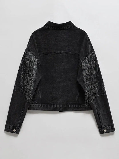 Retro Denim Jacket Lacy