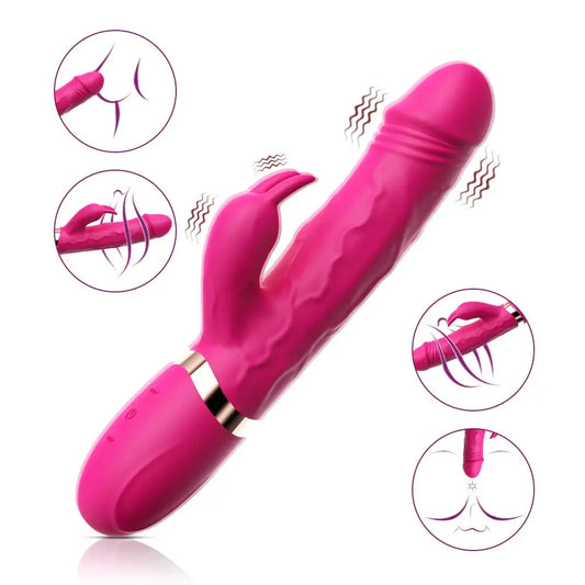 LacyNighty™ Hot Pink Vibratior Honey Birdette Toys