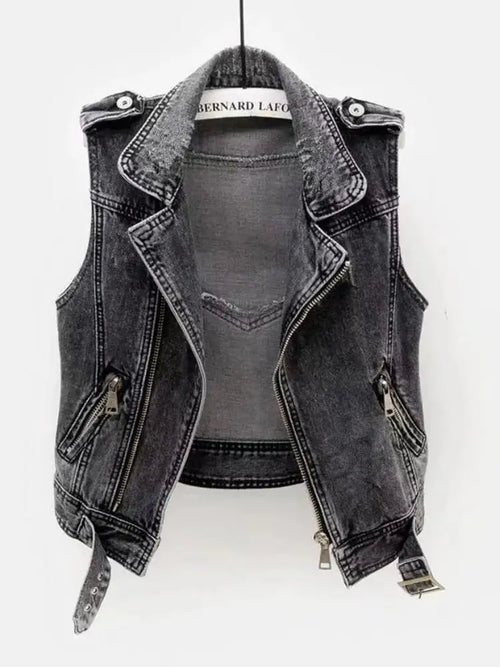 Denim Waistcoat Lacy0301 Home