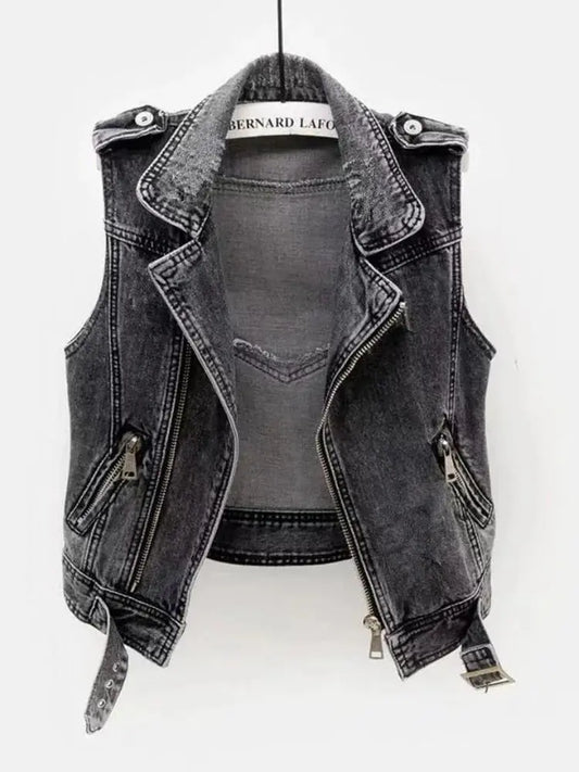 Denim Waistcoat Lacy0301 Home