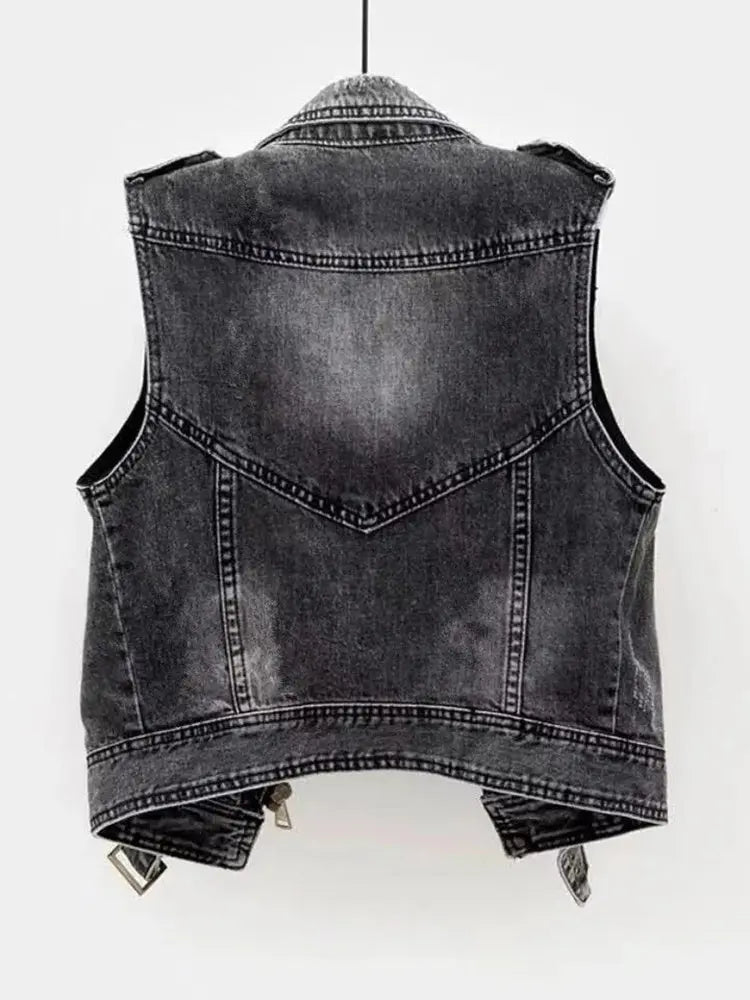 Denim Waistcoat Lacy0301 Home