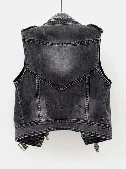 Denim Waistcoat Lacy0301 Home