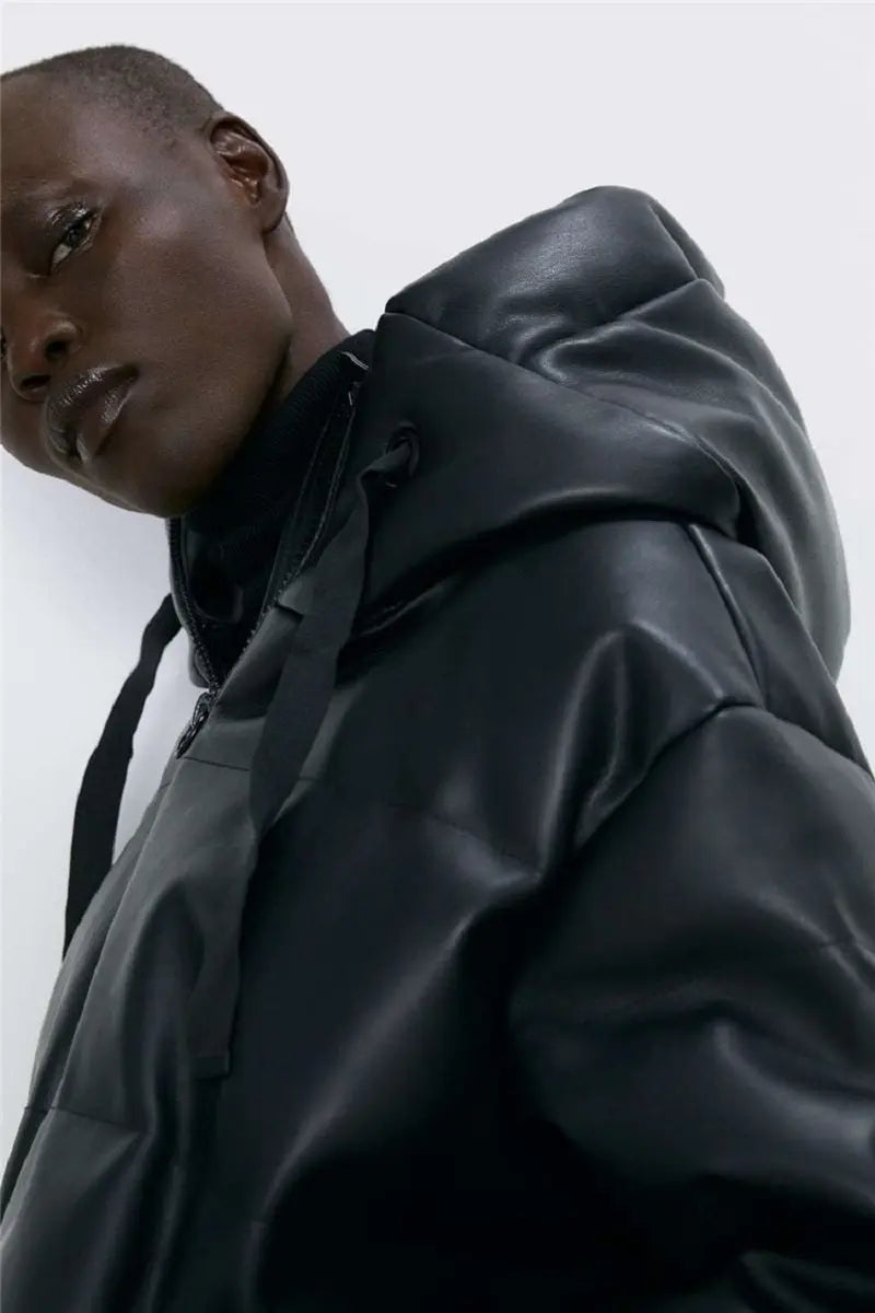 Leather Parka Lacy0301Goth