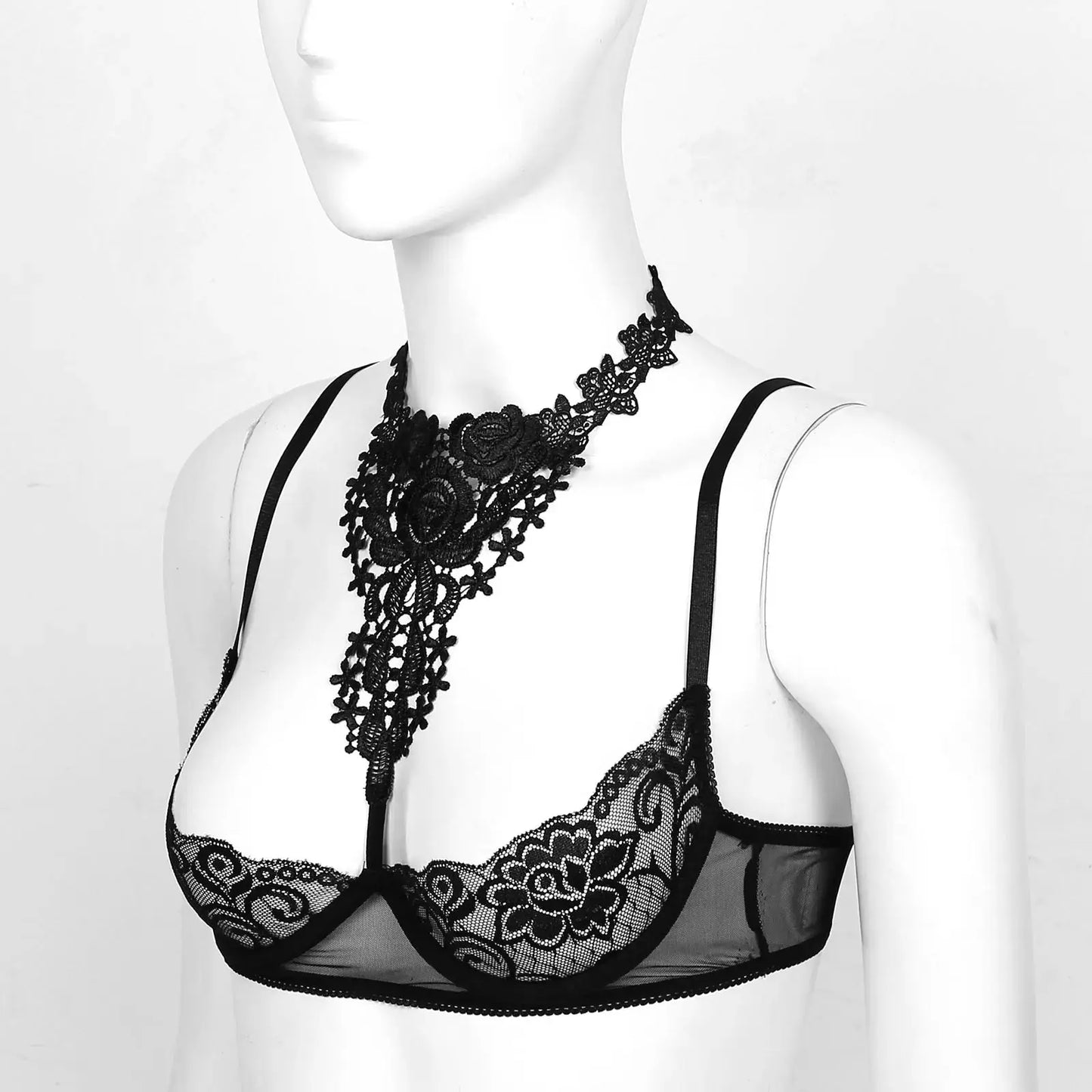 See-through Halter Bra Lacy0301 Other