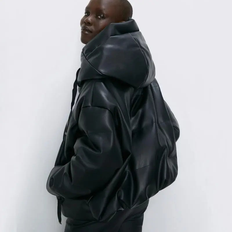 Leather Parka Lacy0301Goth