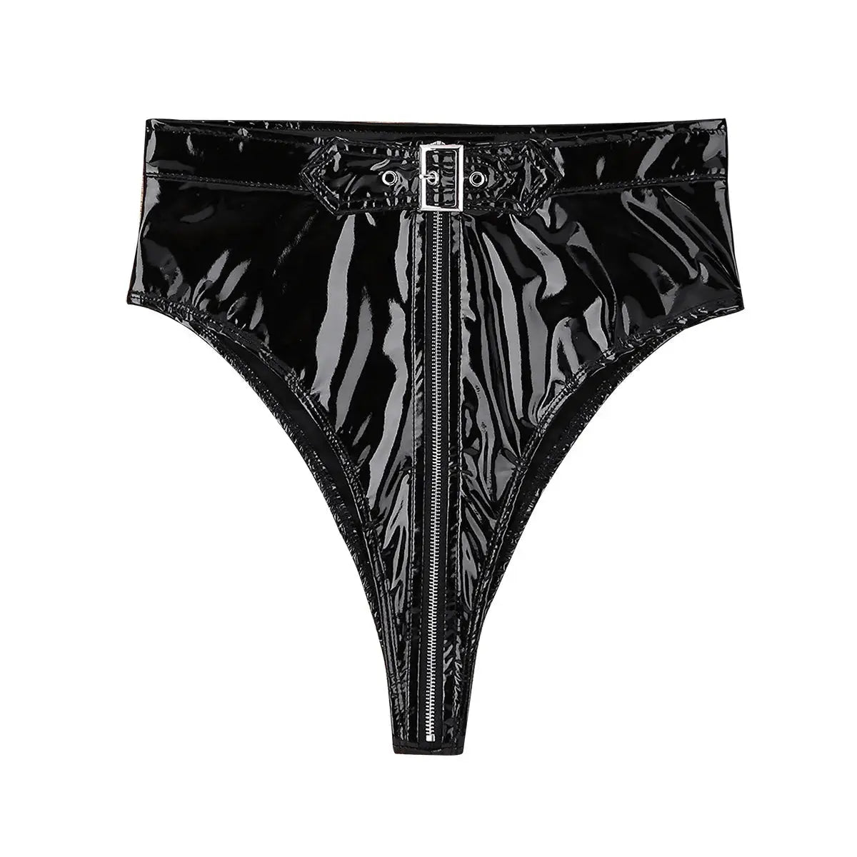 Leather Shorts with Open Crotch Lacy0301 Other