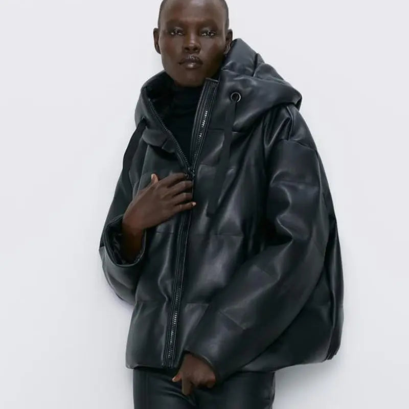 Leather Parka Lacy0301Goth