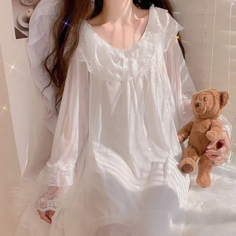 Shooting Star In Your Eyes Nightdress LacyNighty Sleeping Wear