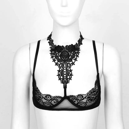 See-through Halter Bra Lacy0301 Other