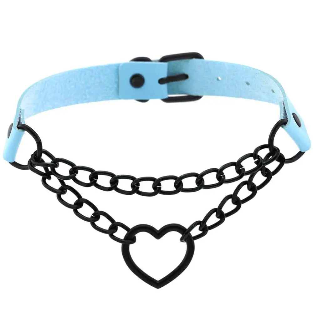 LacyNighty™ Black Heart Collar Lavah Intimates