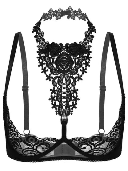 See-through Halter Bra Lacy0301 Other