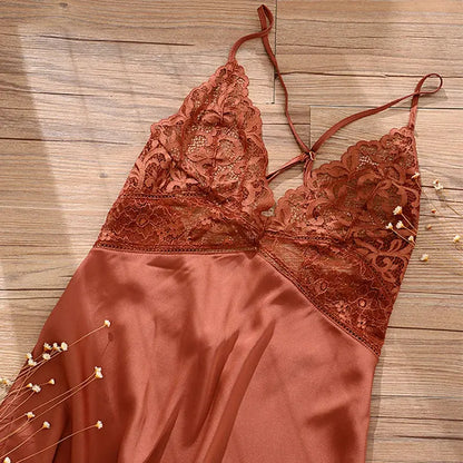LacyNighty™ Summer Satin Nightdress Lacy Nighty