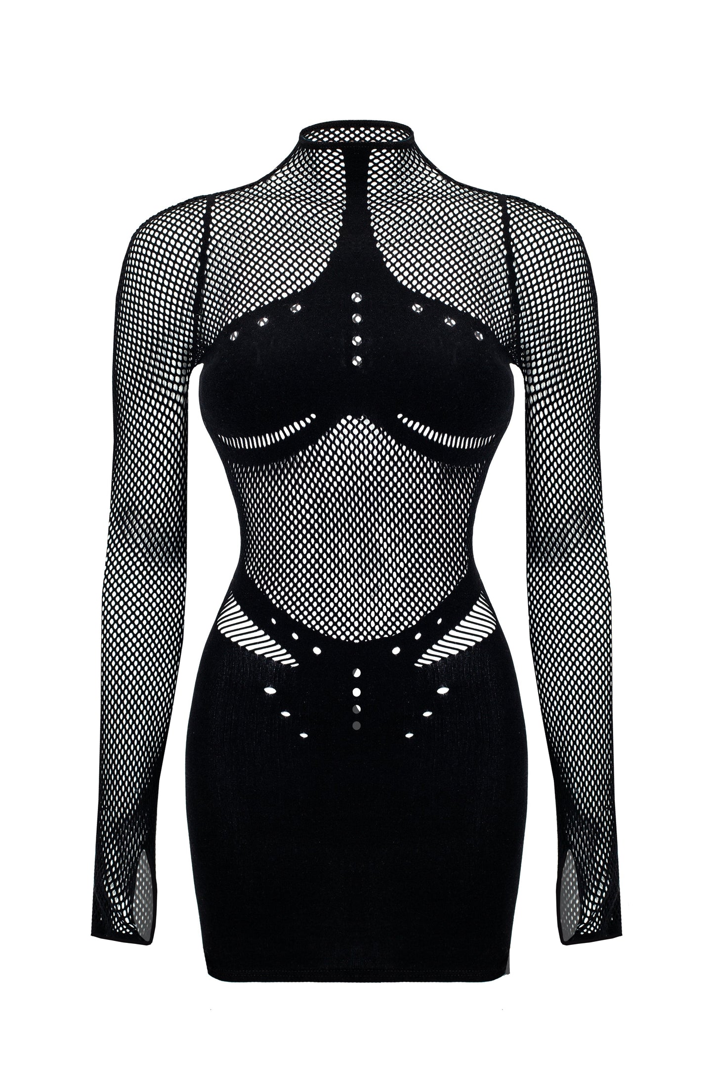 LacyNighty™ Dress Mesh Black LacyNighty body