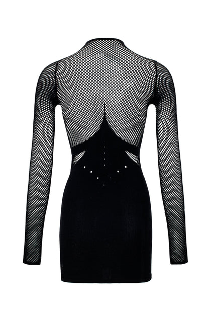 LacyNighty™ Dress Mesh Black LacyNighty body