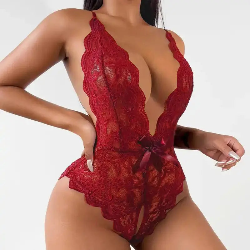 LacyNighty™ Model LT260 LQYCSX Official Store Lace Teddy