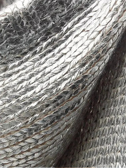 Metallic Women Sweater Lacy0301