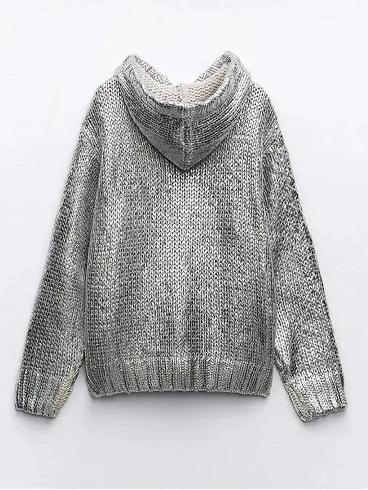 Metallic Women Sweater Lacy0301