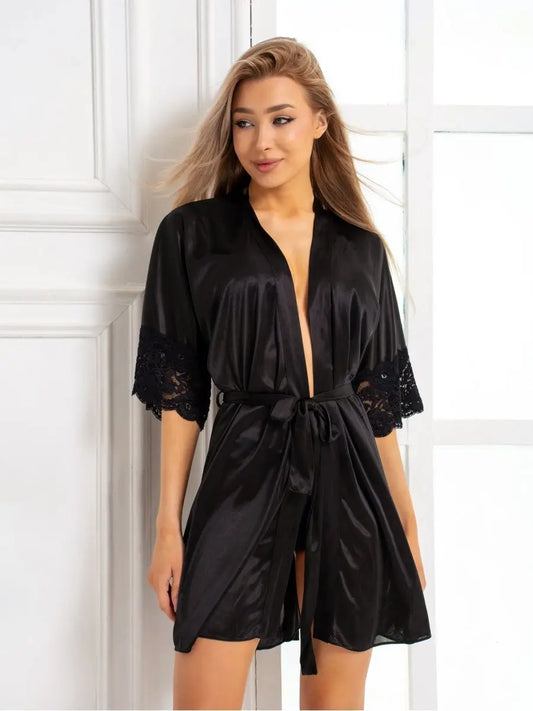 LacyNighty™ SolŠne Nightgown Iris Lingerie Chemise de nuit