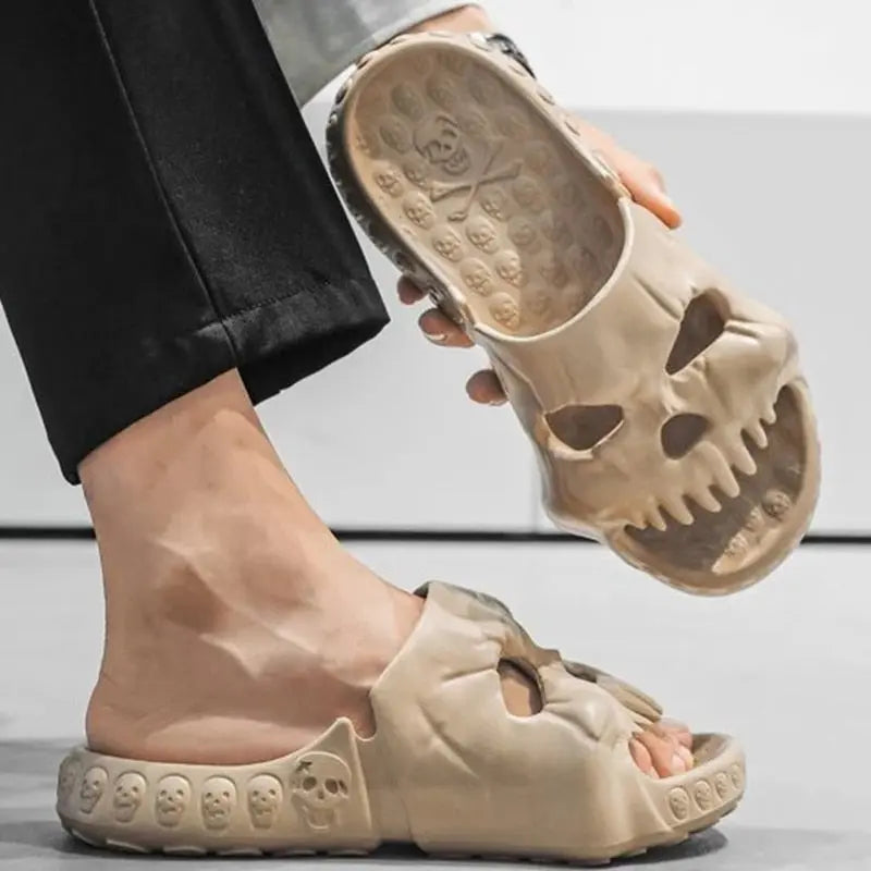 Unisex Skull Slippers BEVERGREEN Official Store Home