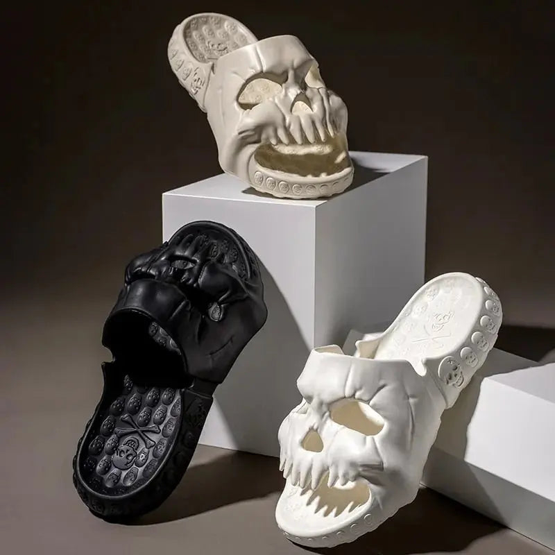Unisex Skull Slippers BEVERGREEN Official Store Home