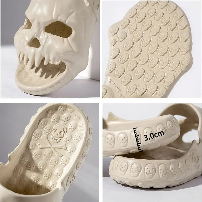 Unisex Skull Slippers BEVERGREEN Official Store Home
