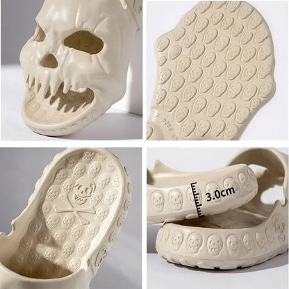 Unisex Skull Slippers BEVERGREEN Official Store Home