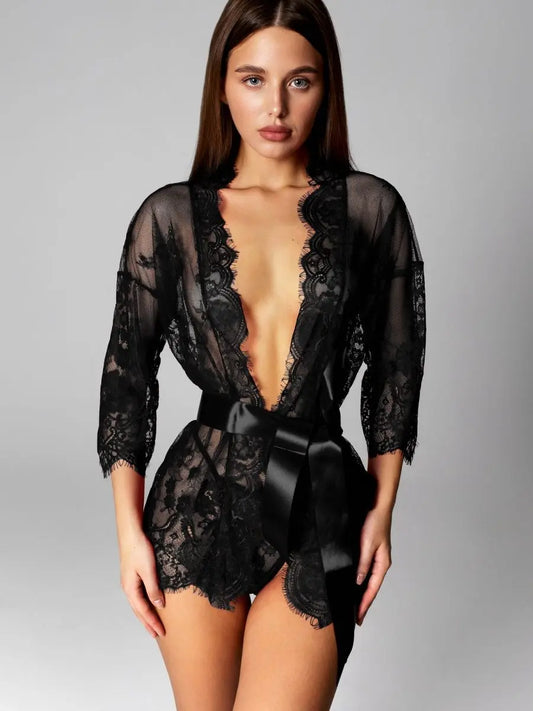 LacyNighty™ Carine Nightgown Iris Lingerie Chemise de nuit