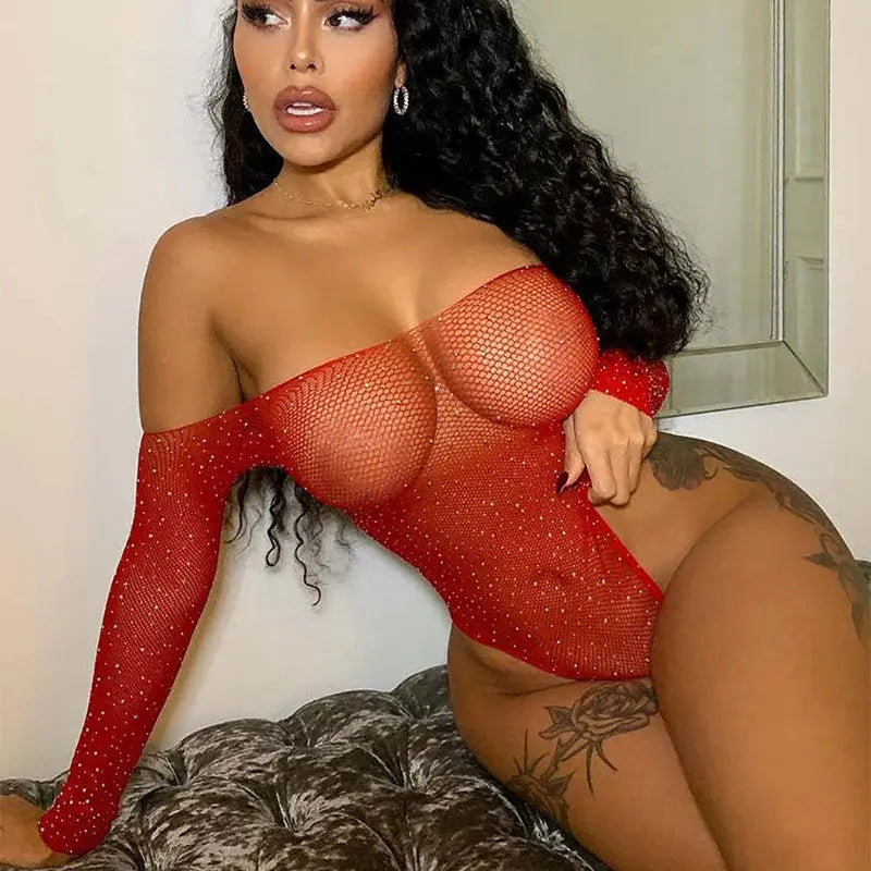 LacyNighty™ Camila Bodystocking Lacy Nighty
