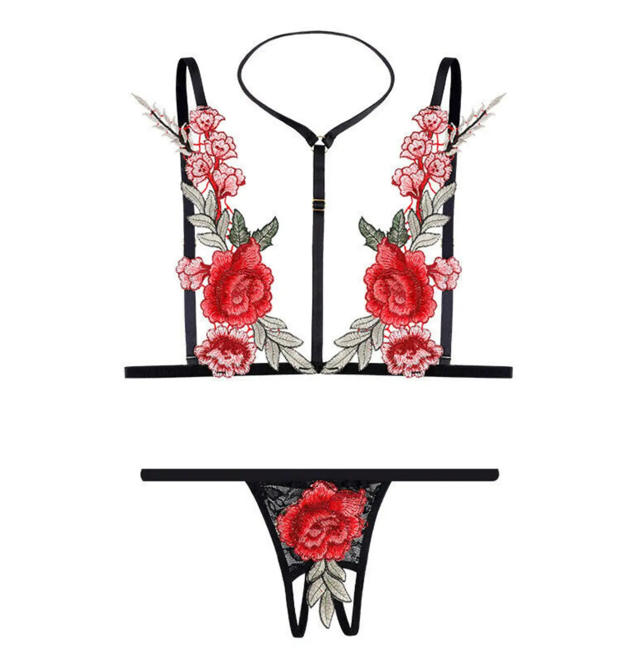 LacyNighty™ Rose Bed Lingerie Set Lavah Intimates lingerie set
