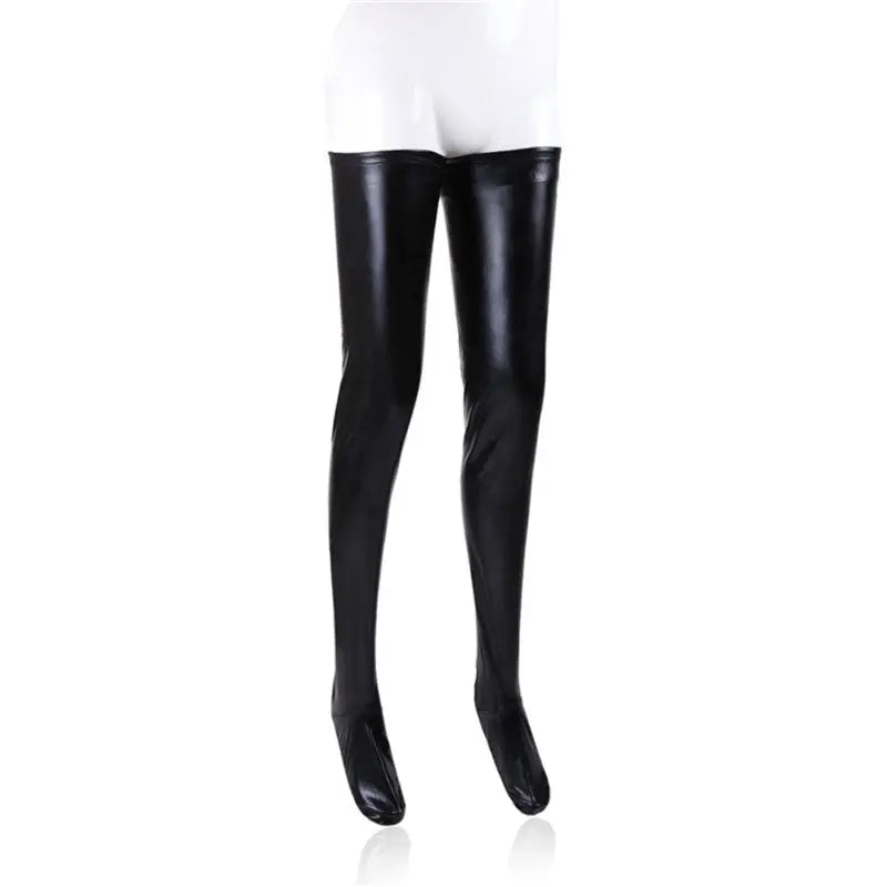 Leather Stockings Black Sexy Store Stockings
