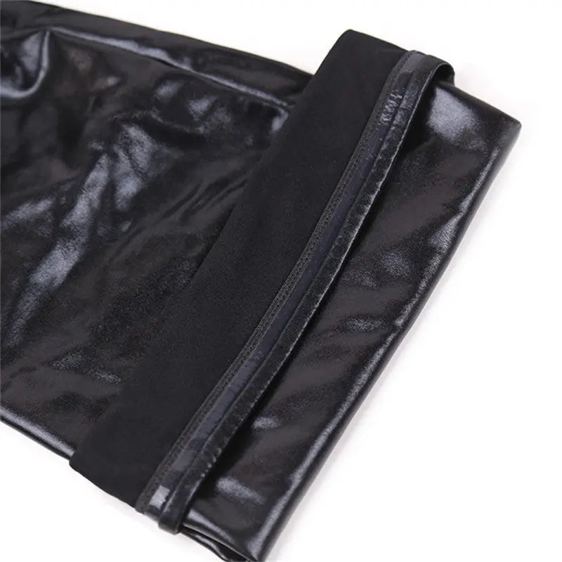 Leather Stockings Black Sexy Store Stockings