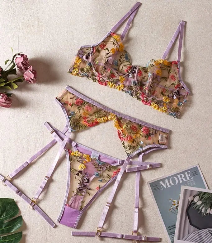 LacyNighty™ Model SL291 (8-Colors) ELLOLACE sexy lingerie set