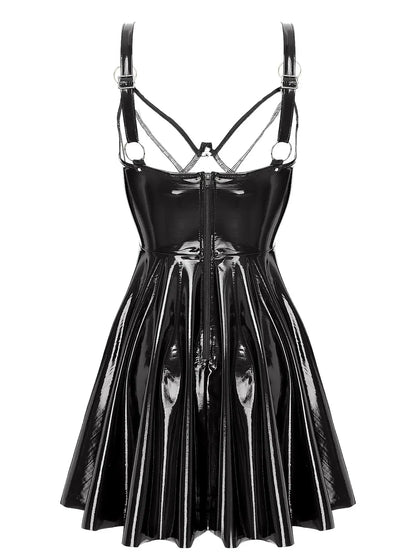 Glossy Leather Latex Dress Lacy0301 Other