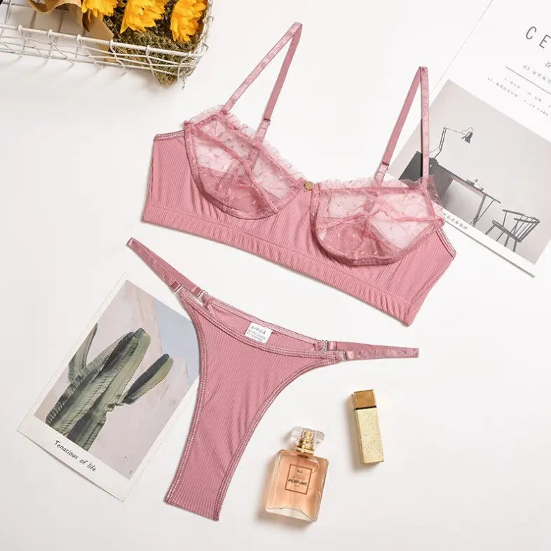 Broken Connection Bra Set LacyNighty Lingerie & Intimates
