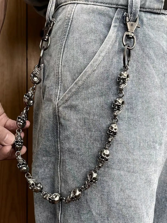 Skull Retro Chain Lacy0301Goth