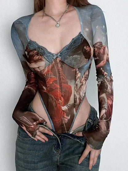 Heavens Long Sleeve Bodysuit Lavah Intimates
