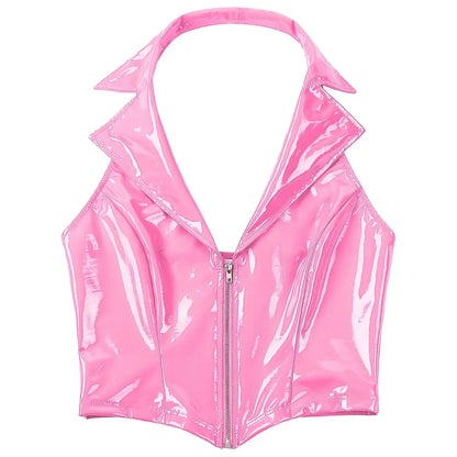 Leather Crop Tops Lacy0301 Other