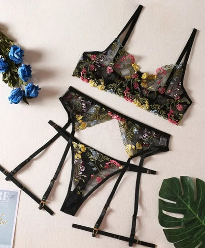 LacyNighty™ Model SL291 (8-Colors) ELLOLACE sexy lingerie set