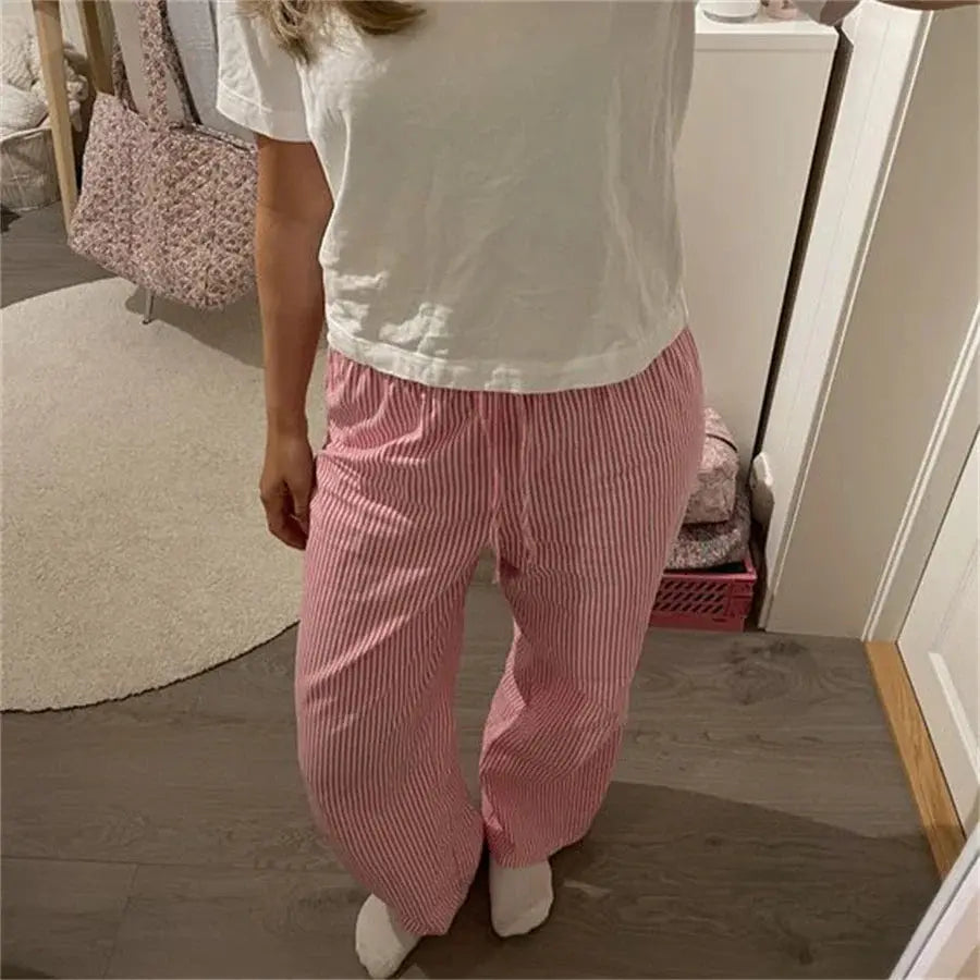 Striped Mid Waist Long Pants AliExpress Other
