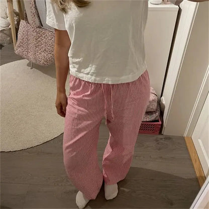 Striped Mid Waist Long Pants AliExpress Other