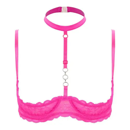 LacyNighty™ Halter Neck Open Bra GHALLAS Other