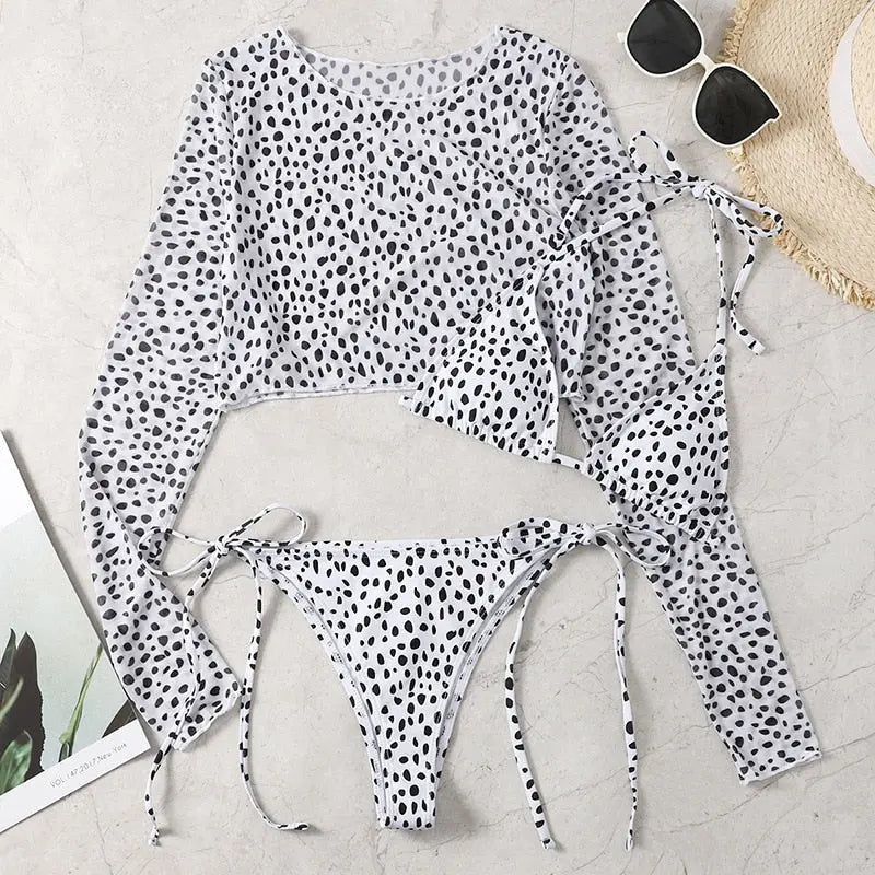 LacyNighty™ Model BK503 (set with top) ELLOLACE Bikini