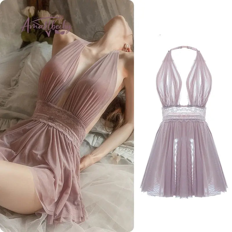 Behind Closed Door Nightdress LacyNighty Sleeping Wear