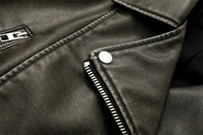 Washed Leather Jacket Lacy0301 Other
